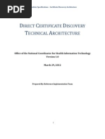 Direct Certificate Discovery Technical Architecture