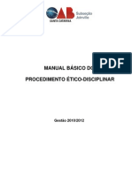 Manual Basico de Procedimentos Etico Disciplinares Revisto