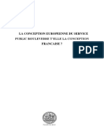 La Conception Europeenne Du Service Public Bouleverse T'elle La Conception Francaise ?