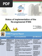 Status of Implementation of The Re-Engineered IFMIS - Ministry of Finance - Anne Waiguru