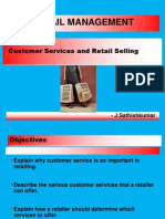 Retail Management: Customer Services and Retail Selling