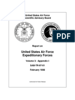 Report On United States Air Force Expeditionary Forces Volume 3: Appendix I February 1998