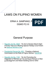 Laws On Filipino Women