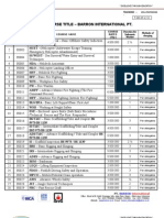 Course Title - Barron International PT