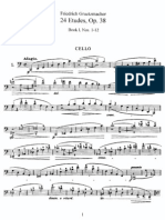 Grutzmacher - 24 Etudes Op38 For Cello Book1