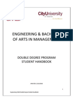 Engineering & Bachelor of Arts in Management: Double Degree Program Student Handbook