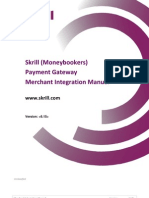 Moneybookers Gateway Manual