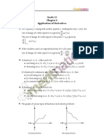 Grade 12 Application of Derivatives: Dy FX DX