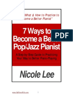 7 Ways To Become A Better Pop Jazz Pianist E-Book