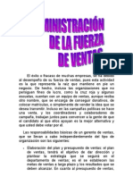 Administracion de La Fuerza de Ventas