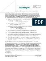 Determine CT Ratio of A Motor