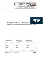 Manual Técnico de Pruebas y Mantenimiento Con Piranometro