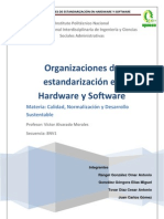 Organizaciones de Estandarizacion de Software y Hardware