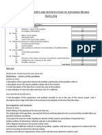 Marking Report