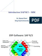 Introduction SAP R/3 - MM: Dr. Djamal Ziani King Saud University