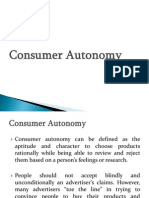 Consumer Autonomy