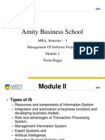 Amity Business School: MBA, Semester - 3 Management of Software Projects Teena Bagga