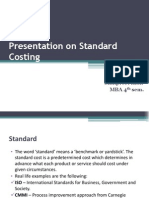 Presentation On Standard Costing