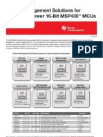 Power Management Solutions For Ultra-Low-Power 16-Bit MSP430 Mcus