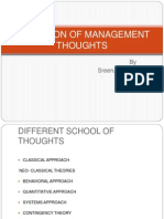 Evolution of Management Thoughts