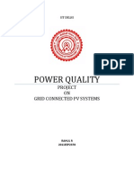 Power Quality: Project ON Grid Connected PV Systems