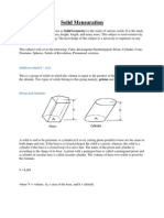 Solid Mensuration