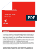 Investor Presentation: Bharti Airtel Limited