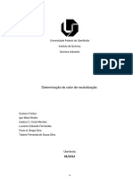 3 Relatorio - Determinação Do Calor de Neutralização