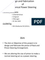 Design and Fabrication of Mechanical Power Steering