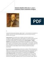 Capitulo 1. Tesis Sobre El Movimiento (Primer Comentario de Bergson)