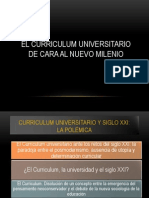 Curriculum Universitario de Cara Al Nuevo Milenio