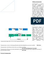 Defining Communication-: Sender Message Receiver Message