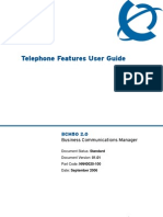 Telephone Features User Guide: Return To Menu