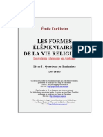 Durkheim - Les Formes Elementaires