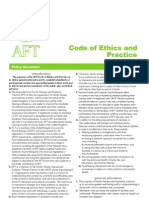 AFT Code of Ethics and Practice February 2011