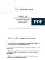 HLLC Riemann Solver: Eleuterio F. Toro Laboratory of Applied Mathematics University of Trento, Italy Toro@ing - Unitn.it