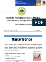 Sesión 1 Marco Teórico Taller de Investigación II