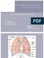 A Seminar On Lower Respiratory Tract Infections: Click To Edit Master Subtitle Style