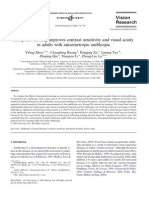 Perceptual Learning Improves Contrast Sensitivity and Visual Acuity in Adults With Anisometropic Amblyopia