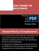 Classical Theory of Employment