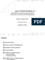 The Mosaic of Stock Analysis Part 1: Stock Screening