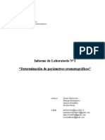 Determinación de Parámetros Cromatográficos