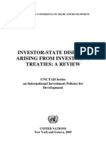 Investor State Disputes Arising From Investment Treaties A Review