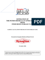 Estimation of The Petrochemical Evaporation Loss