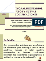 Aditivos Alimentarios Usos y Nuevas Codificaciones