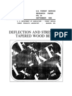 Deflection and Stresses of Tapered Beam