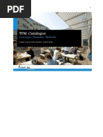 TPM Catalogue of Concepts, Theories and Methods