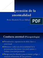 Comprensión de La Anormalidad