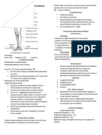 Below Knee and Through Knee Prosthesis