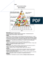 Informe Sobre Las Dietas